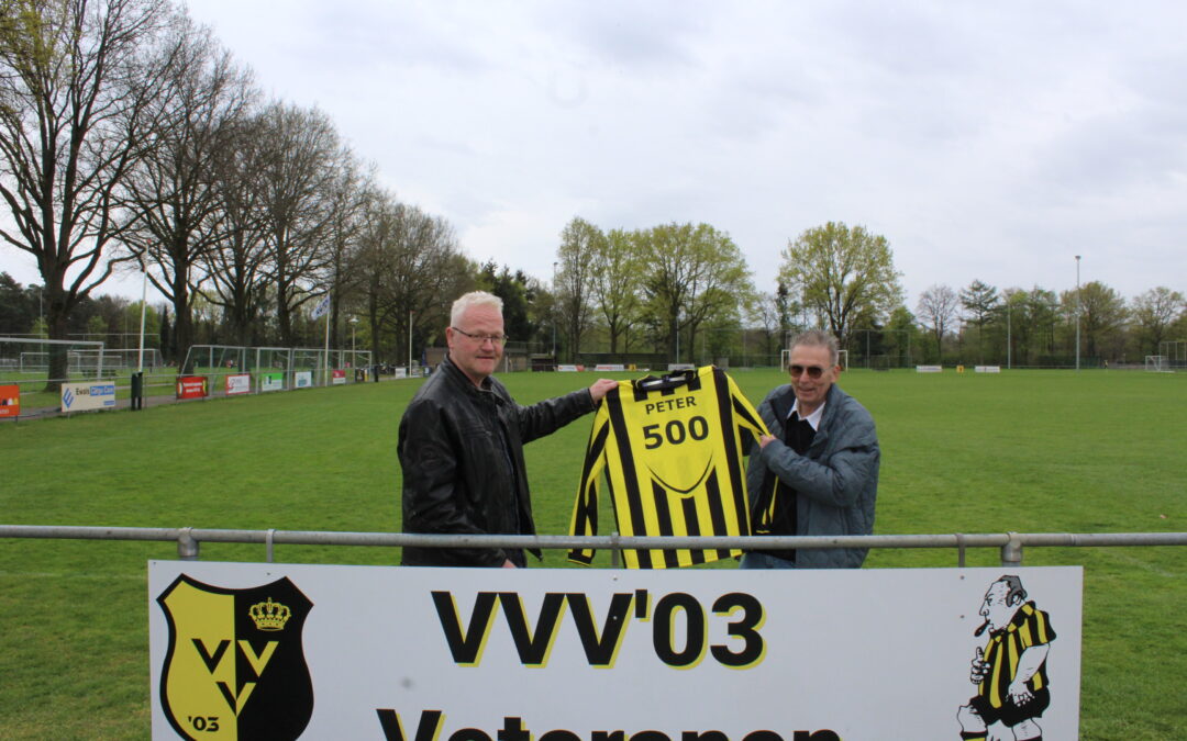 500ste wedstrijd Peter Leurs