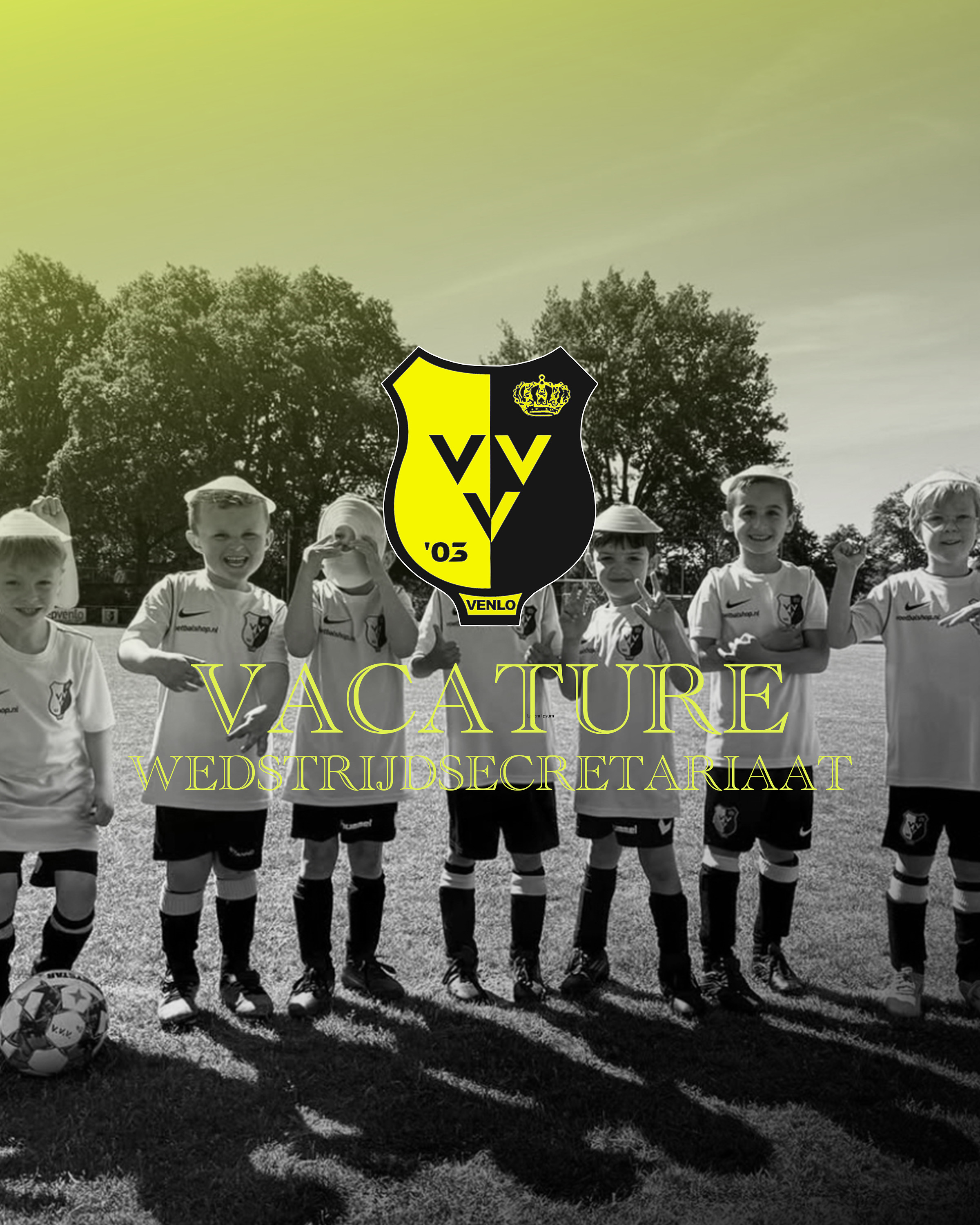 Vacature wedstrijdsecretariaat